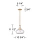 thumbnail image 4 of Lámpara colgante 360 Lighting de vidrio martillado dorado 28 cm, 4 of 7