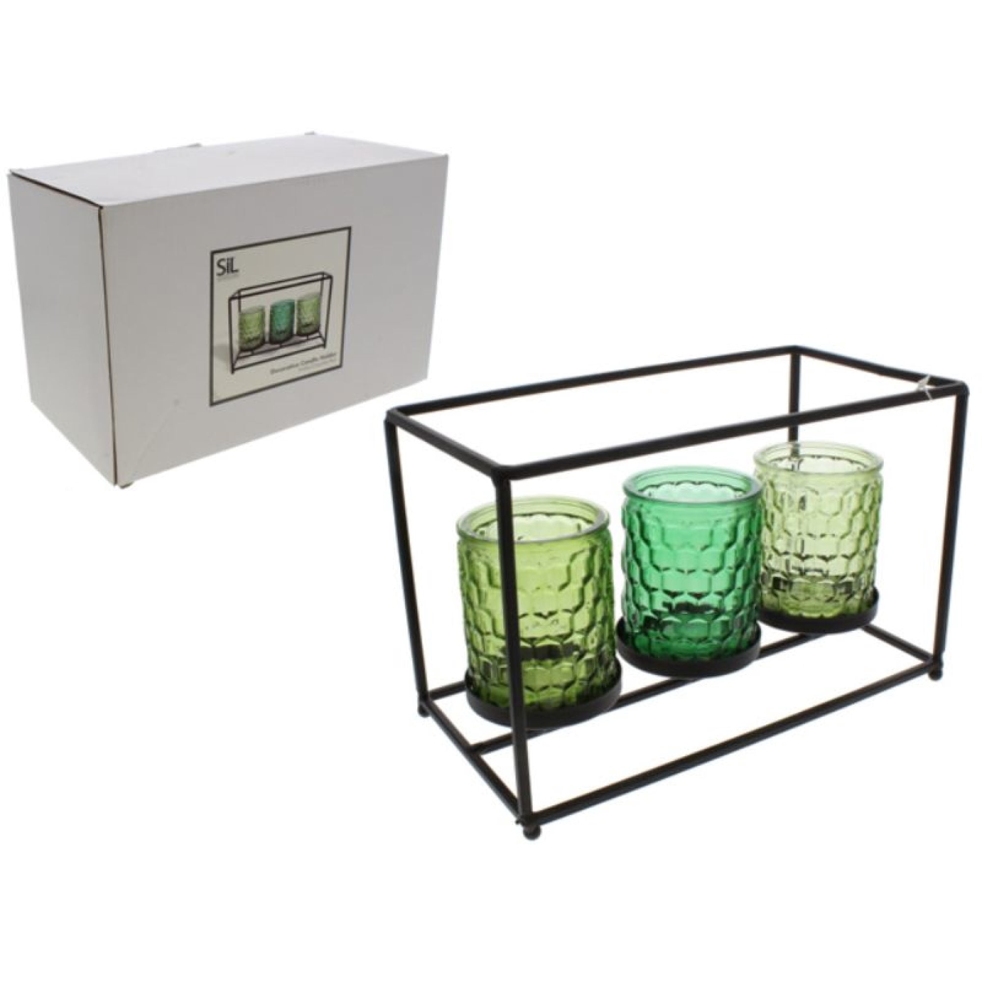 Candelabro 3 Pcs 26X13 cm Sin Aroma