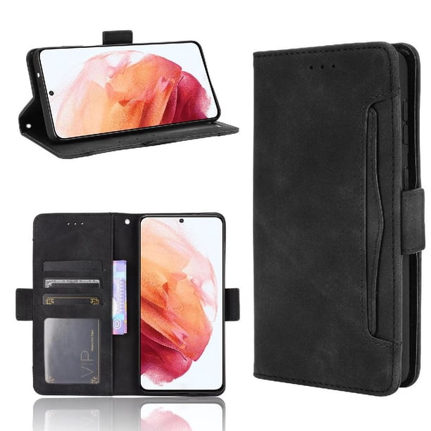 Funda Tipo Billetera FOXDOCK para Samsung Galaxy S21 5G – Tapa Flip con Tarjetero