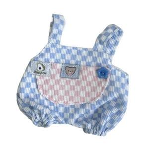 Genérico - 15 Cm Ropa De Pato De Peluche Moda Lindo Suave Mini Pato Muñeca Ropa Accesorios Diy Azul