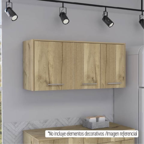 Tuhome - Mueble De Cocina Aereo 120 Cm Orion Blanco Y Duna