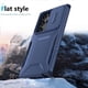 thumbnail image 4 of Funda Resistente para Samsung Galaxy S23 Ultra con Tapa Deslizante y Protección Militar Azul, 4 of 6