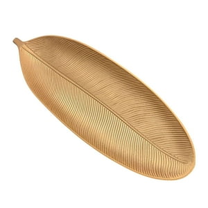 Oem - Bandeja De Frutas Verduras Frutero Centro Mesa Hoja 50X18Cm 2