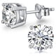 thumbnail image 1 of Aros Paris Jewelry 14k White Gold 1 Ct Round White Sapphire Unisex, 1 of 3