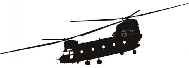Rienda Libre Graphics - Decomural Chinook Helicopter Army Ws-17861