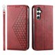 thumbnail image 1 of Funda Flip FOXDOCK para Samsung Galaxy M35 , Estilo Billetera con Diseño Rombo, Correa de Mano y Soporte, Uso Diario, 1 of 6