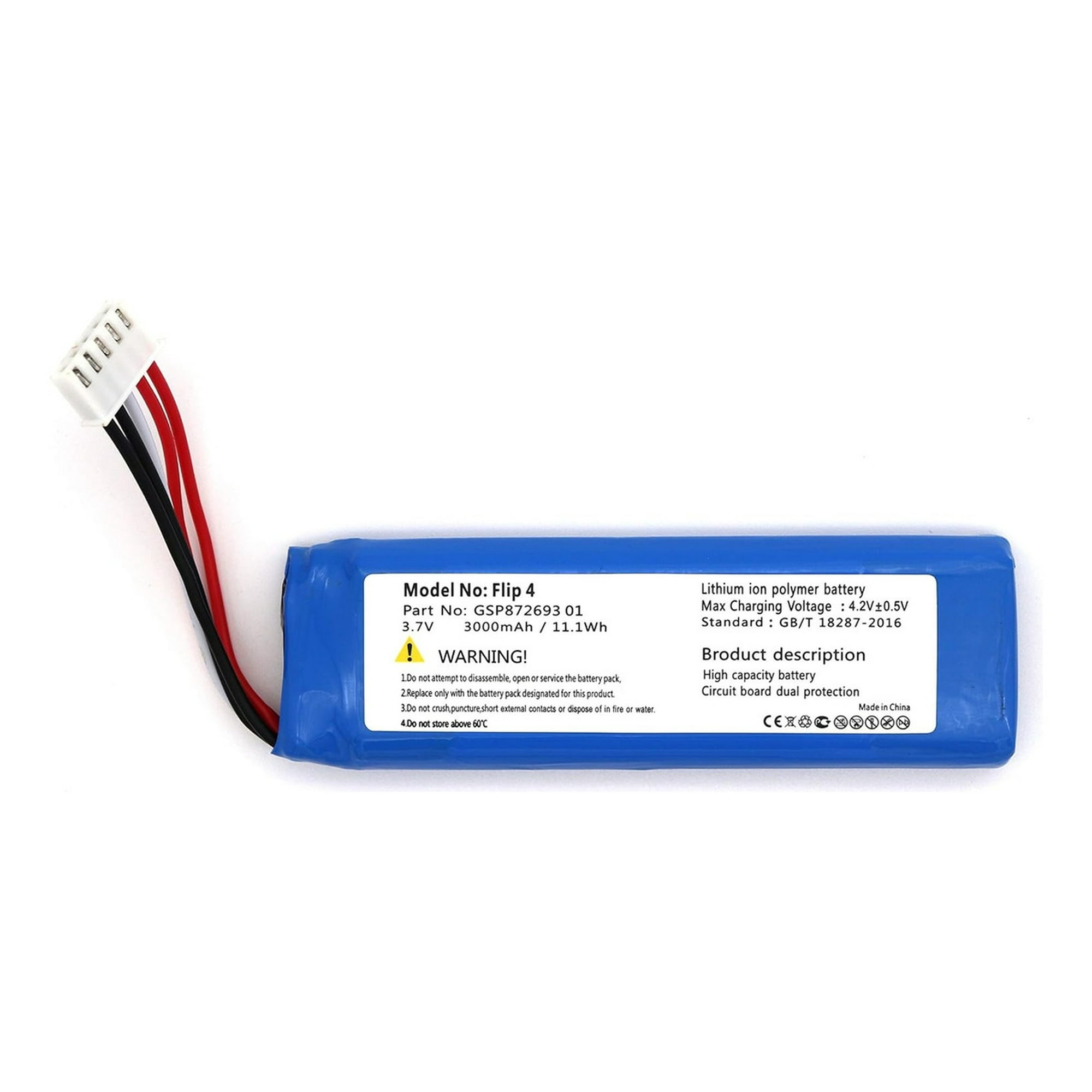 Genérico - Bateria Repuesto Para Jbl Flip 4 Gsp872693 01 Nuevo