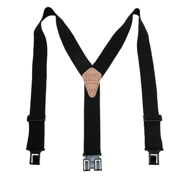Tirantes Perry Products SN200 para hombre con clip, 5 cm, negros