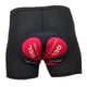 thumbnail image 2 of Ciclismo 3D Pantalones Cortos Acolchados Bicicleta Ciclismo Ropa Interior Pantalones Cortos Ajustados Rojo 2XL, 2 of 5