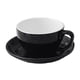 thumbnail image 2 of Taza De Café De Cerámica De 300 Ml Con Platillo Para Café Capuchino, Color Negro, 2 of 5