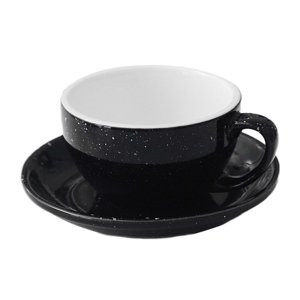 Magideal - Taza De Café De Cerámica Con Platillo, Diseño De Arte Latte, Creativa, Única Y Novedosa, Juego De Tazas Para Café Con Leche Con Fondo Redondo Para Té Negro