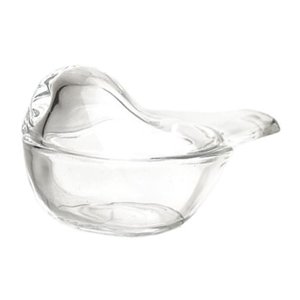 Magideal - Caja De Joyería De Pájaro De Vidrio Transparente, Tarro De Almacenamiento De Adorno, Soporte De Joyería, Caja De Baratija De Oreja , Claro