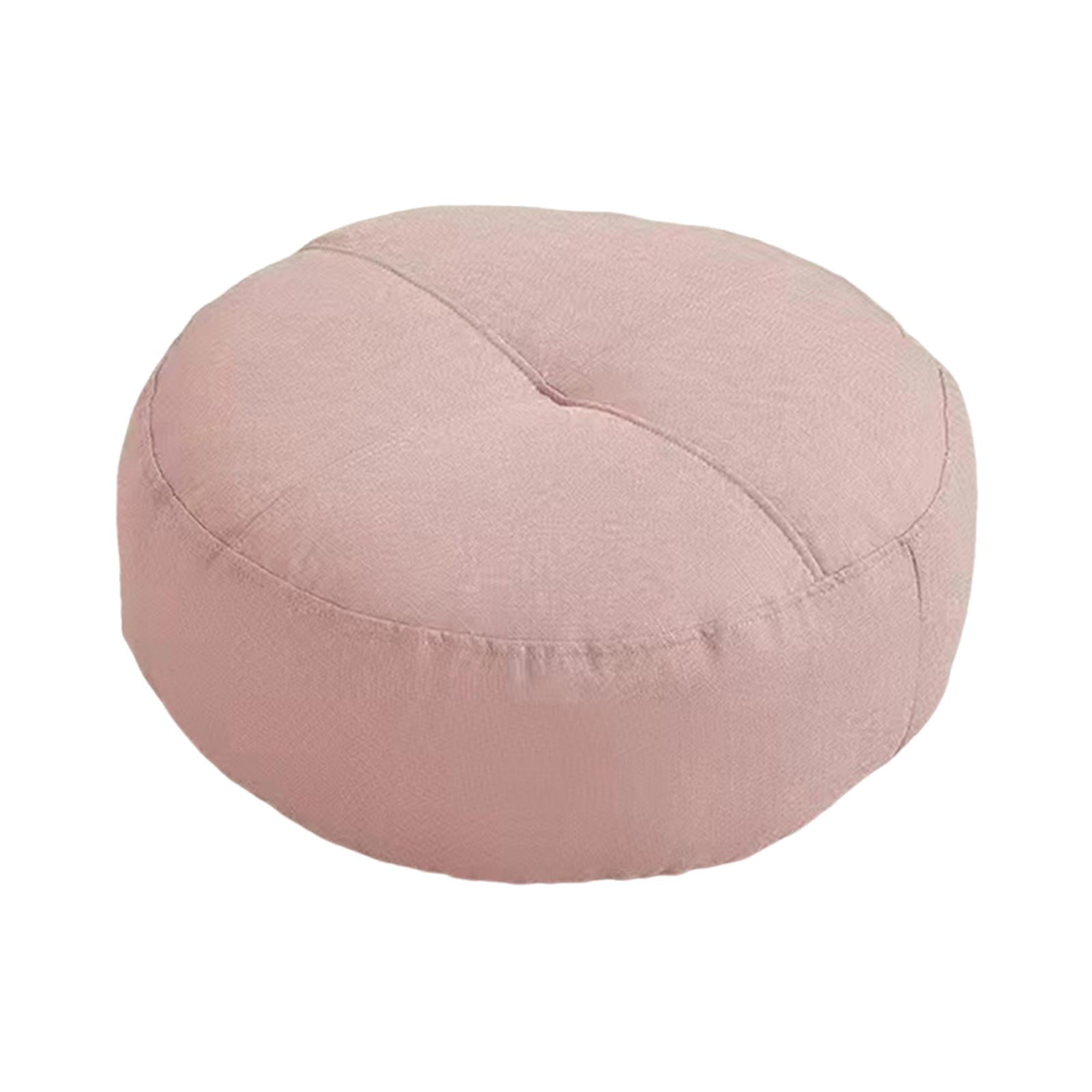 Bothyi - Almohada Redonda Para El Suelo, Almohada De Meditación Para Yoga, Sofá Cama, Dormitorio, Balcón, Rosa