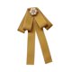 thumbnail image 1 of Broche De Lazo De Cinta, Pajarita Preatada, Corbata De Moda Para Camisa, Uniforme De Estudiante, Amarillo, 1 of 5