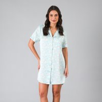 Camisero Satin Print Flores Mujer 33826-247