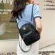 thumbnail image 3 of Mini Backpack Women's Shoulder Bags Diamond Grids PU Leather Bag Fashion Small School Bags Casual Rucksack, 3 of 3