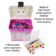 thumbnail image 3 of Caja de herramientas de almacenamiento Wakeman Outdoors, organizadora duradera, rosa, 3 of 8