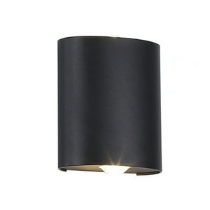 Hb Importaciones - Apliqué De Pared Led Simple 2W Cálido Negro