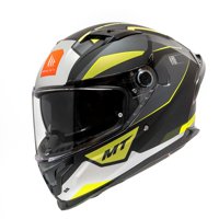 Mt Helmets - Casco Para Moto Mt Ff128Sv Braker Sv Pursuit B3 Amarillo Fluor Mate M