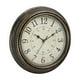 thumbnail image 2 of Reloj de pared nórdico de 12 pulgadas, decoración, sin tictac, silencioso, con movimiento de barrido redondo, para comedor, dormitorio, baño, escuela,, 2 of 5