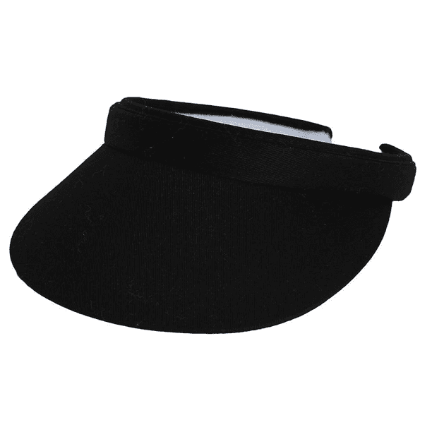 Visera deportiva de sarga de algodón para mayor comodidad y funcionalidad.