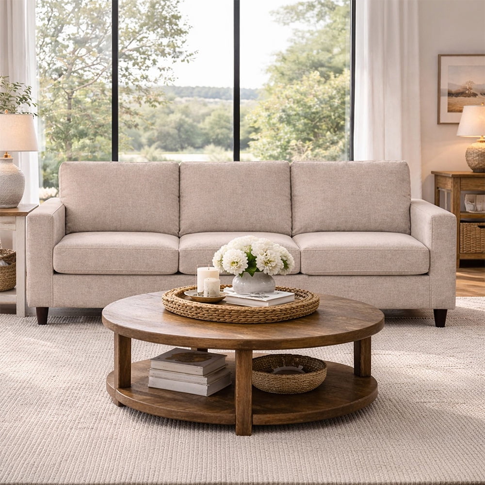 Zoy Home - Sofá Bucarest Tela Beige