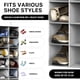 thumbnail image 3 of Organizador de zapatos Simple Houseware con 20 compartimentos, estantes grises, 3 of 7