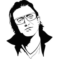 Rienda Libre Graphics - Decomural Bono Lead Singer U2 Ws-33940