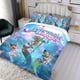thumbnail image 3 of Magia de Sirena Conjunto de sábanas temático, trío de piezas, cómodo y amigable con la piel, diseño único, regalo de decoración para el hogar para familiares, amigos y fans,135cm *200cm, 3 of 6