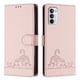 thumbnail image 1 of Funda tipo cartera FOXDOCK para Motorola MOTO G 5G 2022 con soporte, ranuras, RFID, diseño de gato, 1 of 5