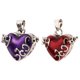 thumbnail image 1 of 2 Piezas Del Esmalte Del Corazón De La Cremación De Recuerdo De La Cremación De La Urna Colgante Colgante Collar, 1 of 4