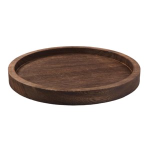 Ioensy - Bandeja De Exhibición Multifuncional De Madera Decorativa Para Tocador, Decoración De Granja, Redonda, Grande