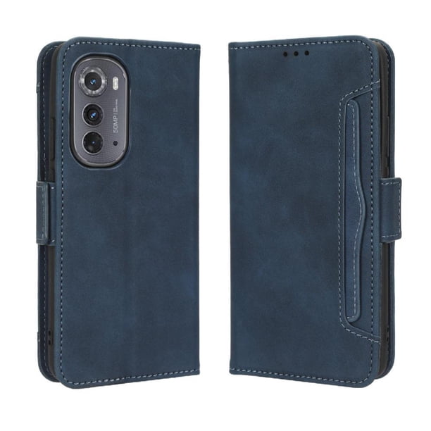 Funda Tipo Billetera FOXDOCK para Motorola MOTO Edge 2022 – Tapa Flip con Tarjetero