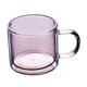 thumbnail image 4 of Copa De Vidrio De 250 Ml Copa De Champán De Boca Redonda De Doble Capa Para Café Rosa, 4 of 5