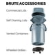 thumbnail image 4 of Tapa para cubo de basura Rubbermaid Brute redonda de 57 cm gris, 4 of 6