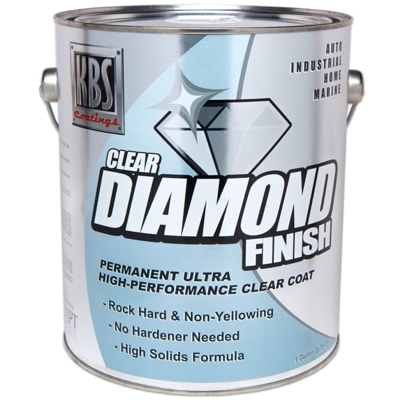 Clear Coats KBS Coatings, acabado diamante, acuarela, 473 ml