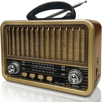 Radio Portatil Mini Retro Vintage Am/Sw/Fm Bluetooth Tasbel