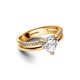 thumbnail image 1 of Anillo Pandora Double Band Heart, 1 of 2