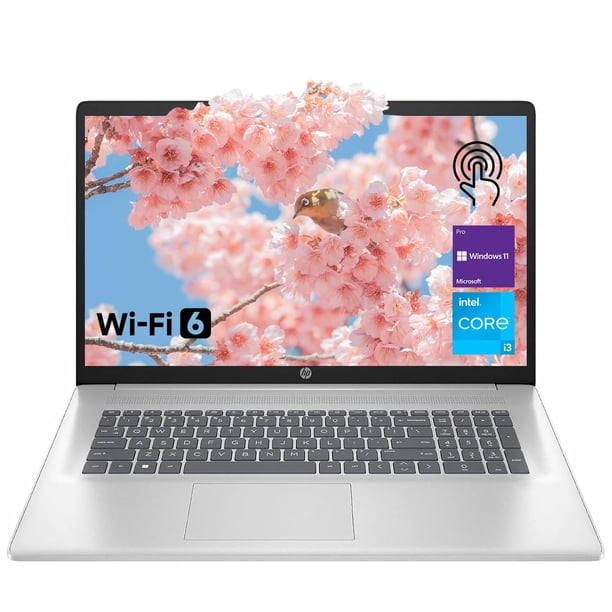 Portátil HP con pantalla táctil de 17,3" Intel i3 de 8 núcleos, 8 GB de RAM, 640 GB