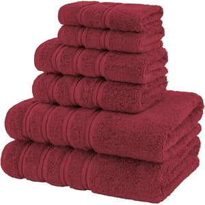 American Soft Linen - Set De 6 Toallas Edison 100% Algodón Turco