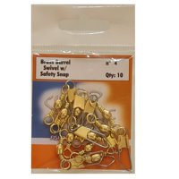 Silver Wave - Destorcedor Con Snap Para Pesca Bronce #4 Sobre Con 10Unid