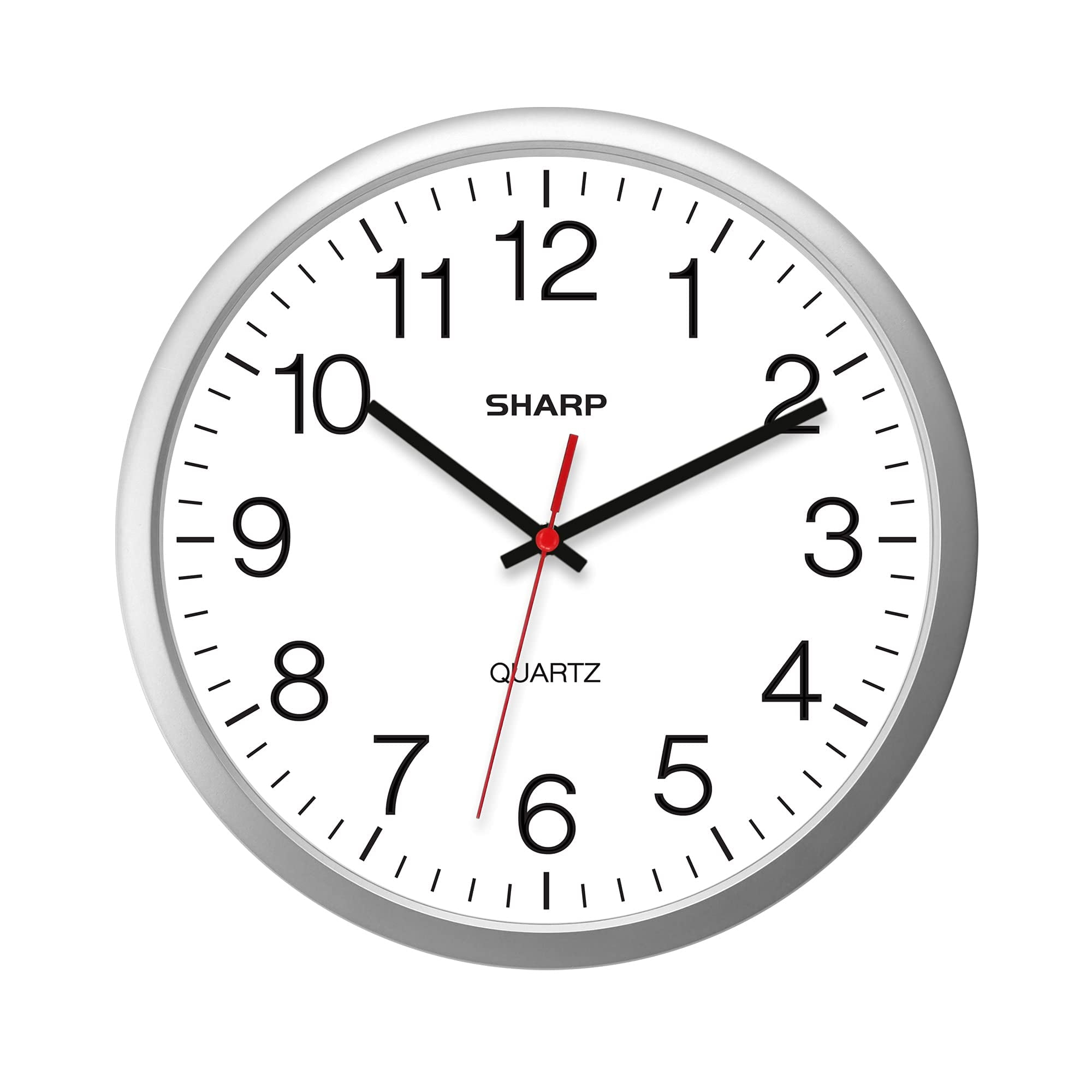 Reloj De Pared Sharp Silver 35 Cm