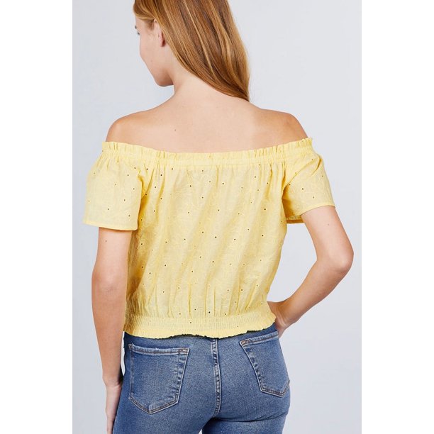 Hombro Blusa De PaÃ±oleta Blusa Campesina Blusas Hechas Con PaÃ