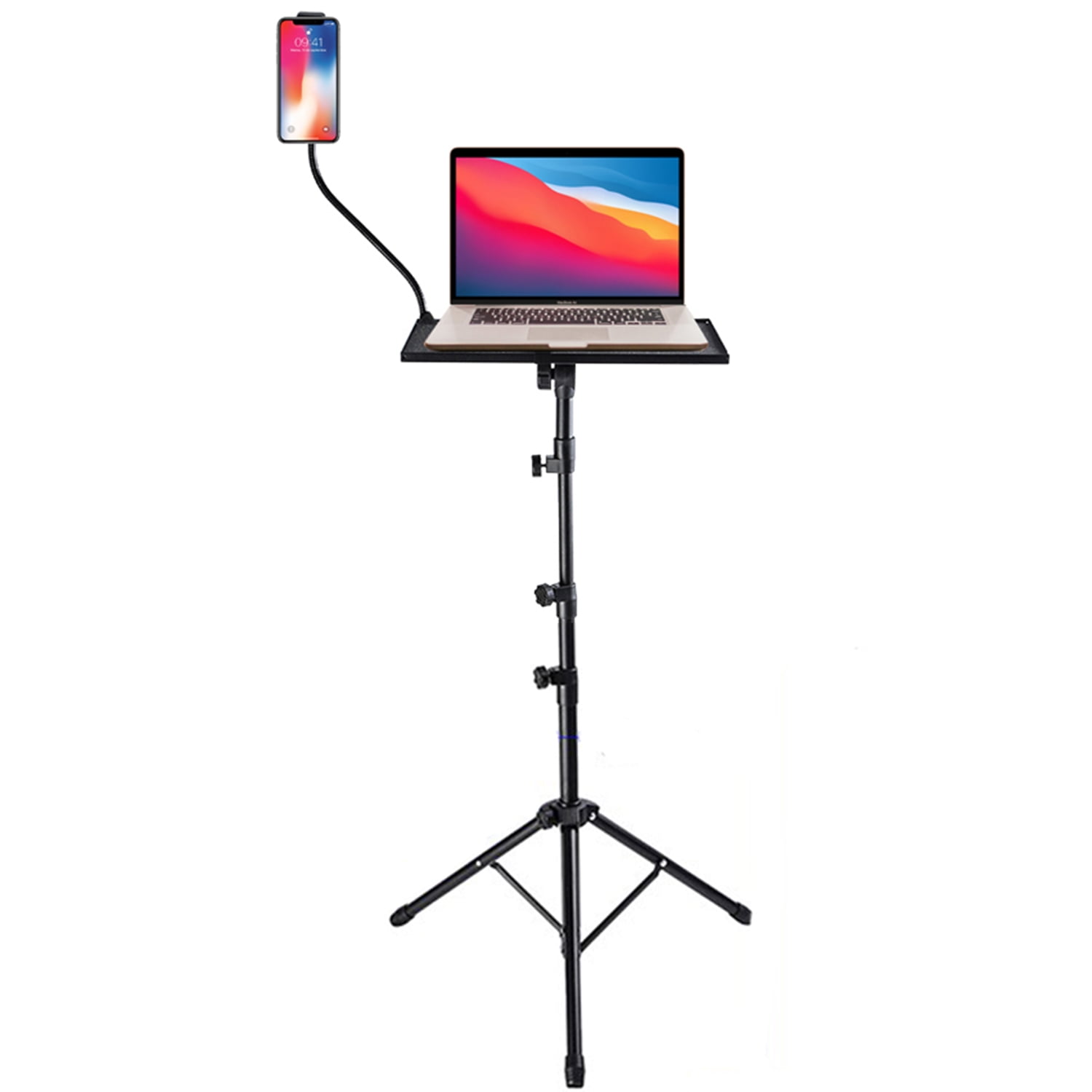 Newo - Atril Notebook Trípode Ajustable Y Soporte Celular