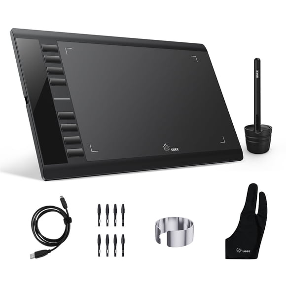 Tableta Gráfica de Dibujo UGEE M708 10 x 6 Inch Negro