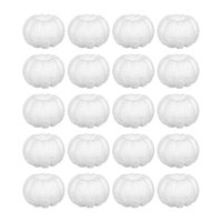 Magideal - 20 Calabazas Artificiales Blancas, Mini Calabazas De Imitación, Decoración Otoñal Para Interior Y Exterior, Pequeñas Calabazas Artificiales Para El Ho