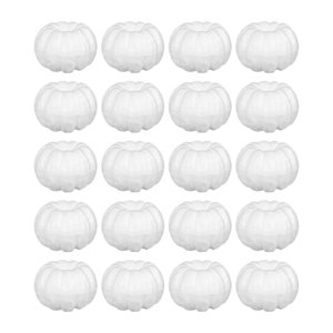 Magideal - 20 Calabazas Artificiales Blancas, Mini Calabazas De Imitación, Decoración Otoñal Para Interior Y Exterior, Pequeñas Calabazas Artificiales Para El Ho