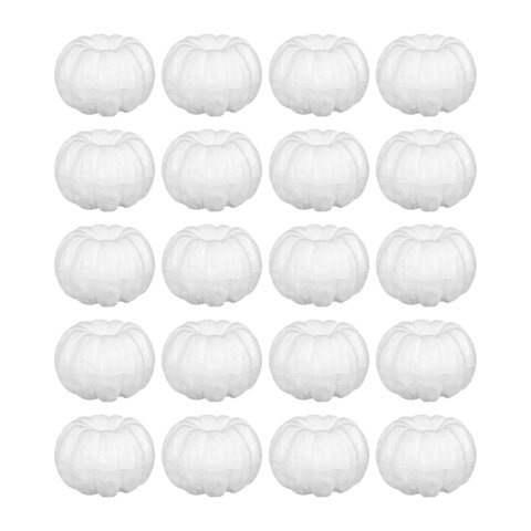 Magideal - 20 Calabazas Artificiales Blancas, Mini Calabazas De Imitación, Decoración Otoñal Para Interior Y Exterior, Pequeñas Calabazas Artificiales Para El Ho