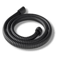 Genérico - Manguera Flexible Negro Mate Repuesto Ducha Extensible 1.75M