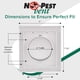 thumbnail image 5 of Tapa de ventilación para secadora, antiplagas, doble puerta, 4 pulgadas, blanca, EE. UU., 5 of 6